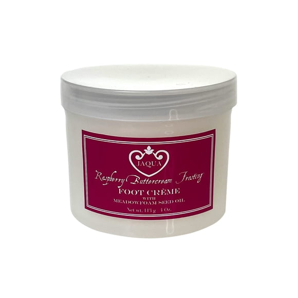 Crema para pies Jaqua 113 g Frambuesa y Glaseado de Crema de Mantequilla