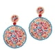thumbnail image 5 of Pendientes Colgantes De Abalorios Pendientes Colgantes Redondos De Aro Bohemio Para Fiesta En La Playa Mujer Rosa Azul, 5 of 5