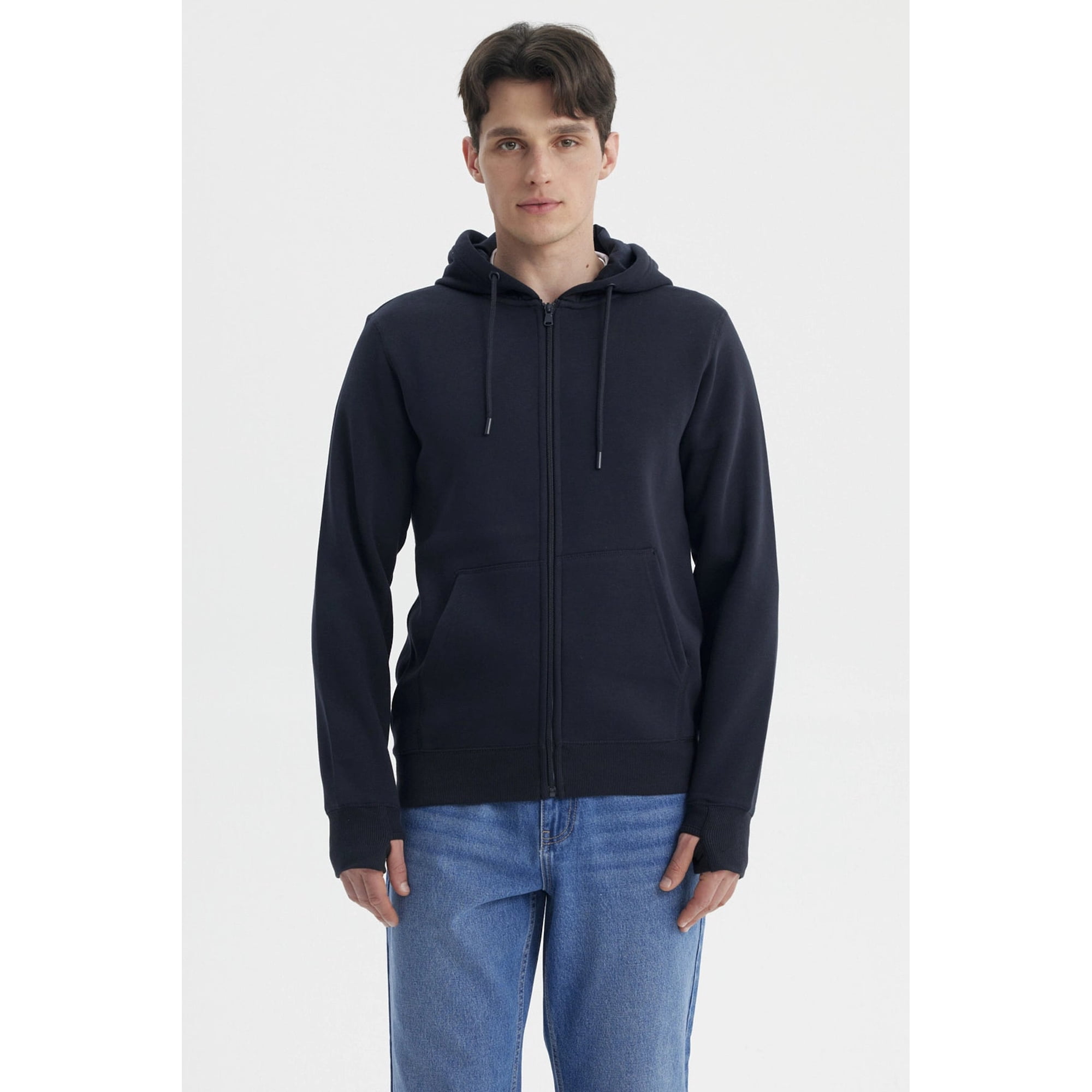 Fashionspark - Polerón Hombre Full Zipper Azul Marino- Ll