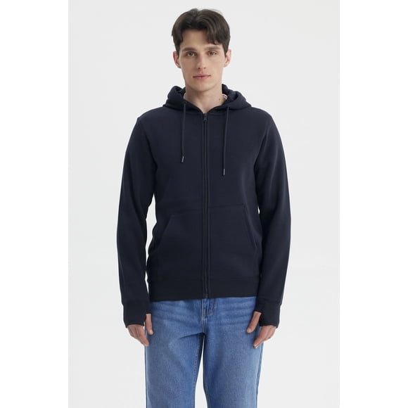 Polerón Hombre Full Zipper Azul Marino- ll