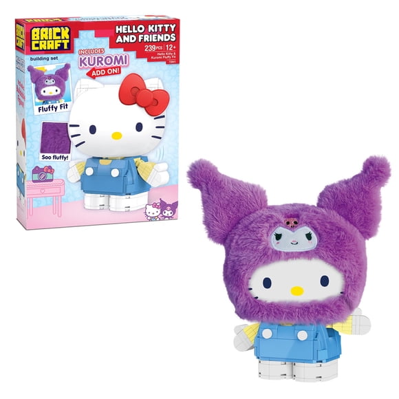 Set Construcción Brickcraft Hello Kitty Kuromi Fluffy Fit 248 pzs