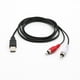 thumbnail image 4 of Cable adaptador USB macho A a 3 RCA para videocámara AV, color negro, para VCR y CD (1,5 m), 4 of 4