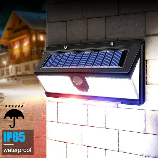 1pc 190 LEDs Upgrading Solar Light Wall, Outdoor Security Lighting, Night Light, Waterproof IP65 Motion Sensor Detector, 4-mode Garden, Rear Door, Stair, Fence, Deck, Courtyard, Driveway