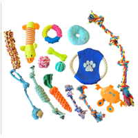 Genérico - Set 15 Juguetes Mascotas Perro Pelota Dental, Cuerdas, Nudos