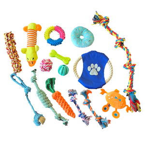 Genérico - Set 15 Juguetes Mascotas Perro Pelota Dental, Cuerdas, Nudos