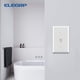 thumbnail image 5 of Interruptor de luz basculante ELEGRP de pared, 1 elemento, blanco brillante, 10 unidades, 5 of 6