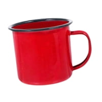 Magideal - Taza De Café Esmaltada, Taza De Leche, Regalos De Cumpleaños Novedosos, Taza De Té Resistente Y Fácil De Limpiar, Vajilla Para El Hogar, Cocina, Dormi Rojo