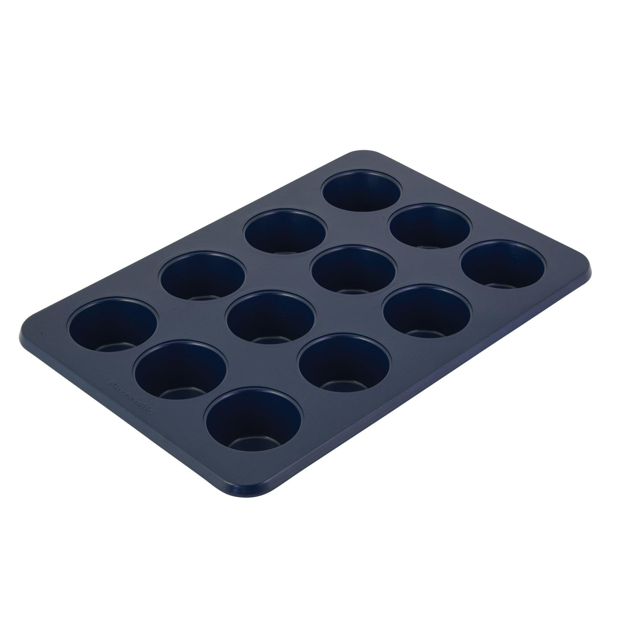 Molde Para Magdalenas Kitchenaid, Antiadherente, Acero Aluminizado, 12 Tazas, Azul