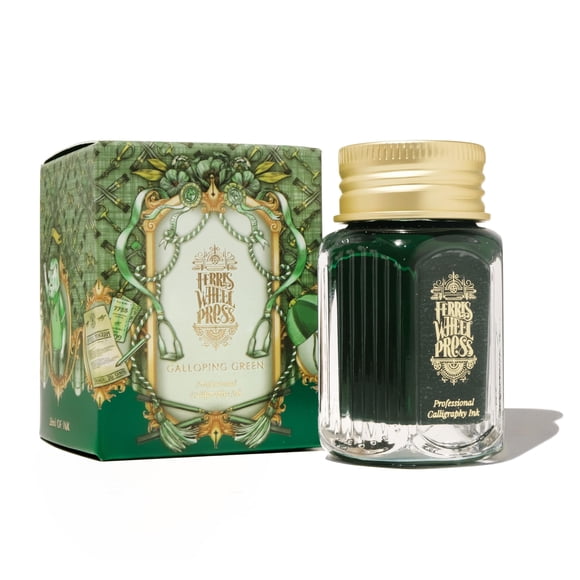 Tinta de Caligrafía Ferris Wheel Press 28 ml Verde Galopante