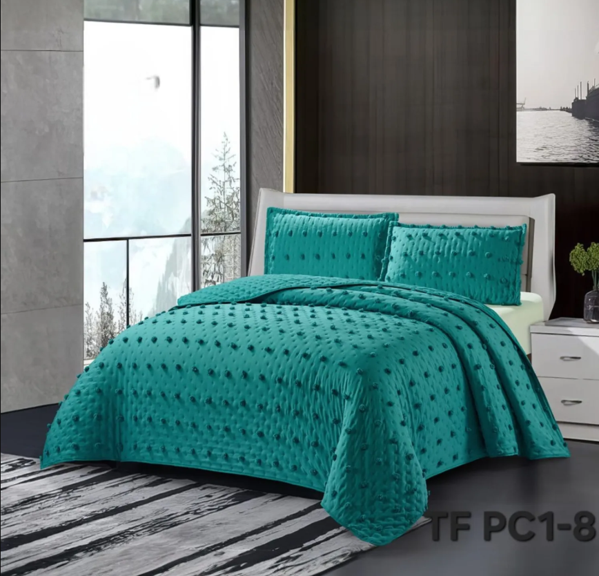 Tecnocasa - Cubrecama 1 5 Quilt Verano Semi Acolchados Diseño De Flores