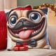 thumbnail image 4 of Pug Fundas de almohada de terciopelo con tema, regalos de funda de almohada, decoración para el hogar, cojín de lanzar, regalo de cumpleaños para fans y parejas.56*56cm., 4 of 6