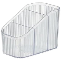 Genérico - Organizador De Escritorio Oficina 3Comp Plastico Transparente