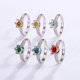 thumbnail image 3 of Anillos de Compromiso de Moissanita de 1 Quilate para Mujer Color D Claridad VVS1 Anillos de Diamante Rojo/azul/verde Anillos de Plata Esterlina 925 Regalos Anillos de Boda de Moissanita con, 3 of 8