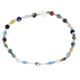 thumbnail image 1 of Estilo étnico colorido geométrico Millefiori flor grano de cristal ópalo collar, 1 of 5