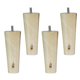 thumbnail image 3 of 4 Uds. Patas De Sofá De Muebles De Madera Maciza De Eucalipto Con Forma De Cono Natural 4*6*15cm, 3 of 5