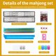 thumbnail image 2 of Set de Mahjong Ploomi 166 fichas, 4 soportes y bolsa azul, 2 of 7
