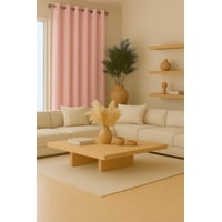 Clems - Cortina Engomada Termica 100% Blackout 140X225 Rosa 140X225