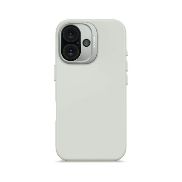Funda silicona antimicrobial Magsafe iPhone 16 Decoded Gris