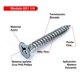 thumbnail image 2 of Tornillo Volcanita Wisefix Punta Fina Zincado 6x1 1/4 100u, 2 of 7