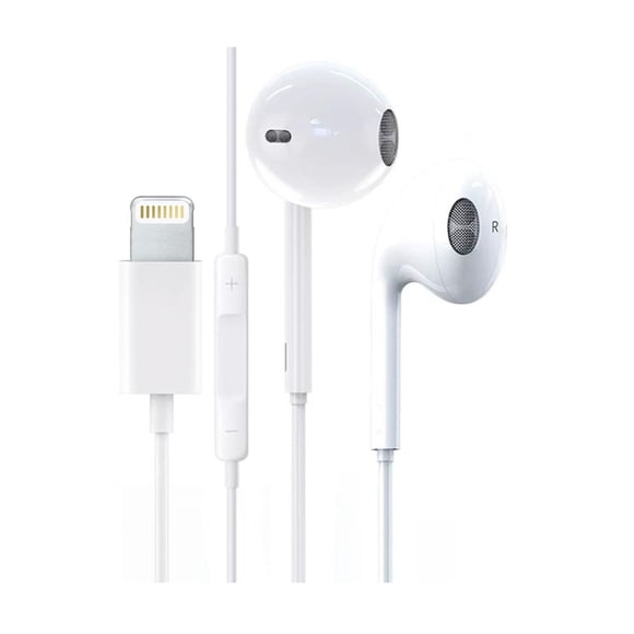 Audífonos Manos Libres Para iPhone Auriculares Color Blanco 10023