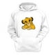 thumbnail image 1 of Polerón Canguro El Rey De La Selva Blanco Talla Xs Unisex, 1 of 3