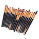 thumbnail image 5 of 20pcs / Set Pinceles de maquillaje profesional Pincel de base en polvo Negro dorado, 5 of 5