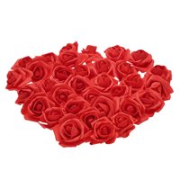 Cabezas De Rosa De Espuma Uxcell 6-7 Cm Rojas