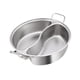 thumbnail image 4 of SHABU SHABU Pot De Acero Inoxidable Mandarin Duck Pot Para Acampar En El Hogar, 4 of 5