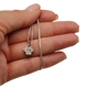 thumbnail image 2 of Colgante huella de perro gato vintage plata 925, 2 of 3