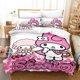 thumbnail image 1 of Duvet Cover Cartoon Cute Melody Hello Kitty Pudding Dog Quilt Cover Bedding Three-piece Set Digital Printing, 1 of 5