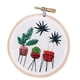 thumbnail image 1 of Kit de bordado estampado con patrones de punto de cruz Artesanía - Pot Plant EC002, 1 of 5