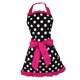 thumbnail image 1 of delantal ajustable casa cocina cocina mujeres algodón delantales bowknot rosa roja, 1 of 3