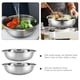 thumbnail image 3 of Xiao Hua Palangana para Verduras de Acero Inoxidable de 2 Piezas, Tazón Grande para Mezclar de metal, Contenedor de Alimentos, Fregadero de Cocina de Fondo Plano, Contenedor de Almacenamiento, 3 of 4