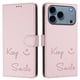thumbnail image 1 of Funda Cartera para iPhone 17 Pro con Bloqueo RFID, Cierre Magnético y Ranuras Tarjetas Rosa, 1 of 6