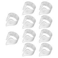 Magideal - 10 Uds. Servilleteros De Boda, Servilletero Exquisito De 1,69 Pulgadas, Hebilla Para Servilletas, Bandas Para Cumpleaños, Cafetería, Catering, Bar, , Plata