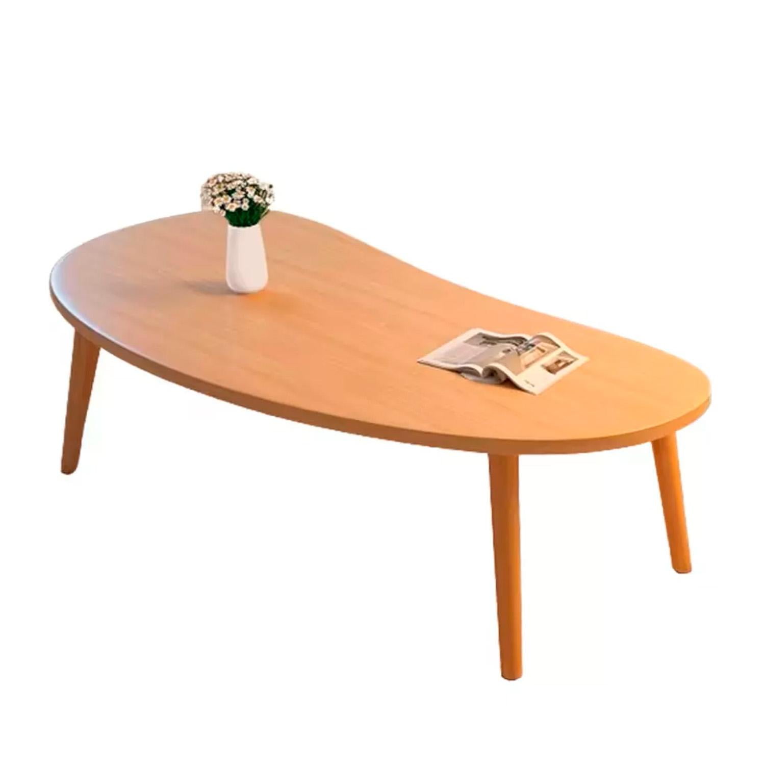 Global Latin Group - Mesa De Centro Minimalista Diseño Nórdico Y Elegante Marron Claro