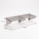thumbnail image 3 of Repisa tubular Acero inoxidable 150x30 cm, 3 of 5