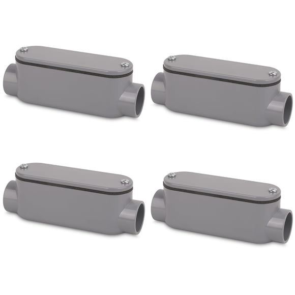 Cuerpo de conduit CKVIHAV tipo C de PVC de 3/4" con tapa y empaque