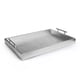 thumbnail image 1 of Bandeja American Atelier en forma de cocodrilo con asas de metal, color plateado, 1 of 3