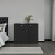 thumbnail image 2 of Comoda 2 Puertas 80X100X30,2 Cm Negro, 2 of 3