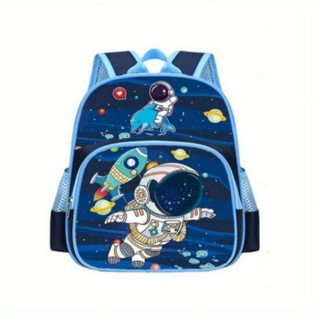 New Cartoon Astronaut Primary School Boys And Girls School Bag Kindergarten Baby Spine Protection Backpack