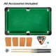 thumbnail image 1 of Mini Juego Mesa De Billar Tabla De Pool 62x36x17 Accesorios, 1 of 2