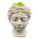 thumbnail image 1 of Macetero De Ceramica Planta Artificial Moderno Rostro Griego beige, 1 of 3