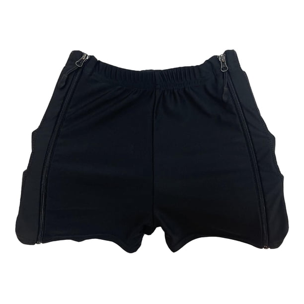 Pantalones Cortos de Protección de Cadera para Niños Pantalones Cortos Acolchados de Cadera Pantalones Cortos Acolchados Esquí Patinaje Artístico Niño , L L