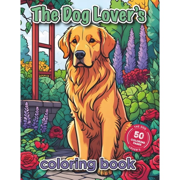 Libro para colorear Majosta The Dog Lover's 50 Unique Razes 21x29cm