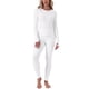 thumbnail image 1 of INSPIRE CHIC Conjunto de Ropa Interior Térmica para Mujer Suave Capa Base de Manga Larga con Agujeros para Pulgares y Leggings para Clima Frío de Invierno M Blanco, 1 of 6