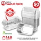 thumbnail image 2 of Moldes desechables de aluminio para pan en miniatura para almacenar tu hogar, 1 kg (50), 2 of 7