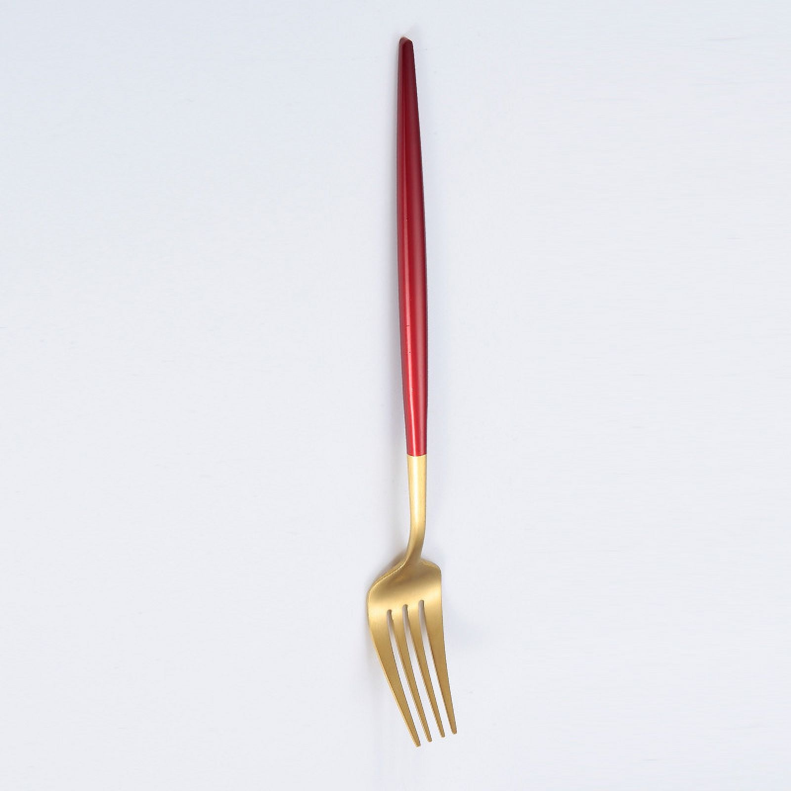 Xmhytop 4 Piezas Cubiertos De, Utensilios De Cocina Y Cubiertos Cotidianos,tenedor,gond Rojo