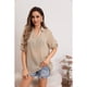 thumbnail image 1 of Blusa Mujer Lino Algodón Premium Liviana Botones Tendencia 8054, 1 of 3