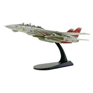 Magideal - Modelo F-14D A Escala 1/100 Con Soporte De Exhibición Para Recuerdo De Aviación, Modelo De Avión Realista, Multiusos, Resistente Y De 7,5 X 7 Pulgadas